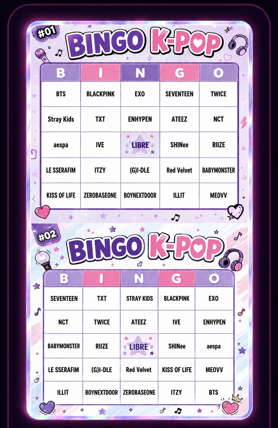 BINGO K-POP